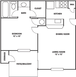 1 Bed 1 Bath Small