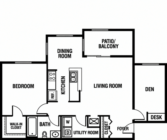 2 Bed 1 Bath Small - Classic