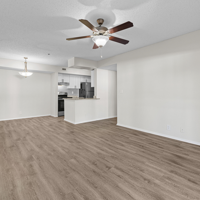 The Park at Veneto - Spacious Empty Room with Light Wood Flooring